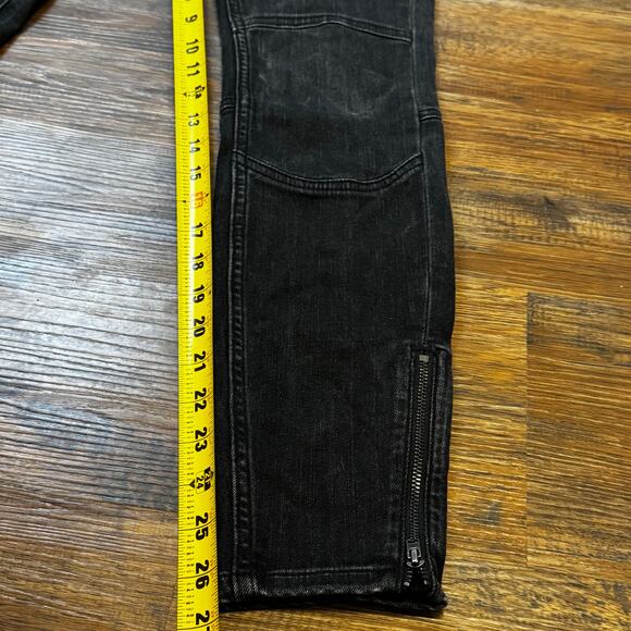 Anthropologie Pilcro and the Letterpress Ankle zip high-rise denim legging SZ 28 - Picture 4 of 13